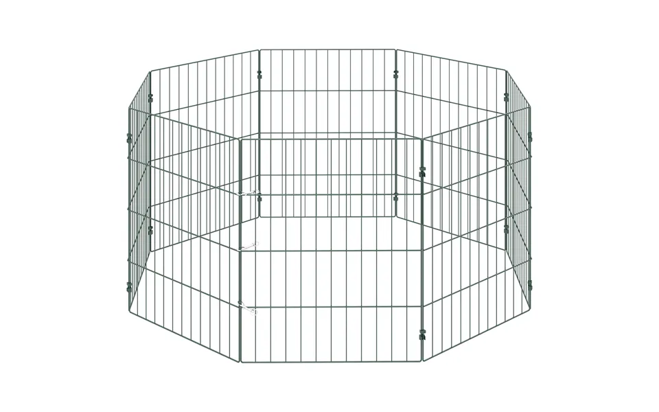 Pawhut 8 Panel Pet Playpen For Small Dogs Indoor Outdoor 60 Cm Height