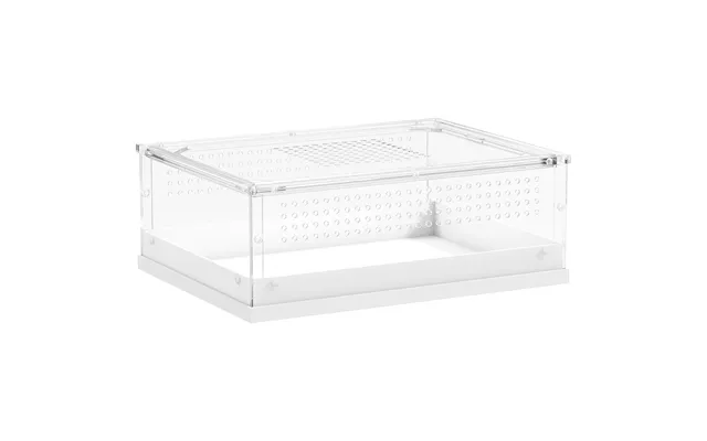 Pawhut Acrylic Reptile Terrarium With Top Sliding Door - Vents