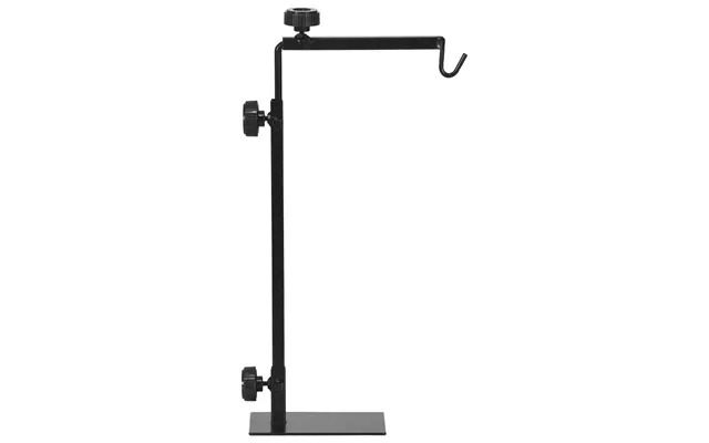 Pawhut Adjustable Height And Length Reptile Lamp Stand Holder With Hook Hanging, Base - Black Aosom Uk