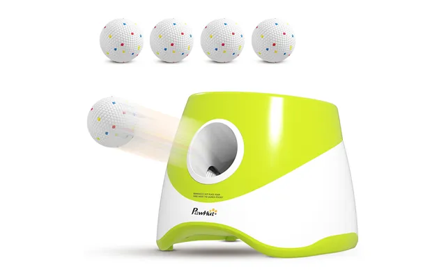 Pawhut Automatic Dog Ball Launcher With 5 Etpu Tennis Balls 2