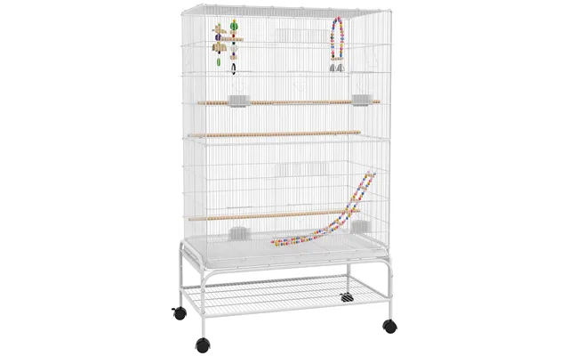 Pawhut Bird Cage W Stand - Toys