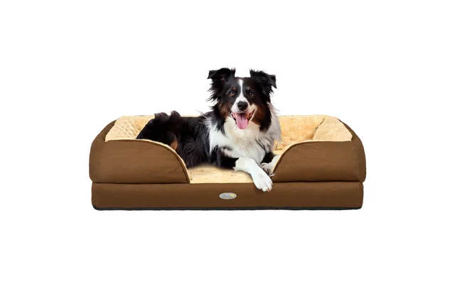 Pawhut Calming Dog Bed Pet Mattress W Removable Cover, Anti-slip Bottom, For Medium Dogs, 90l X 69w X 21hcm - Brown Aoso