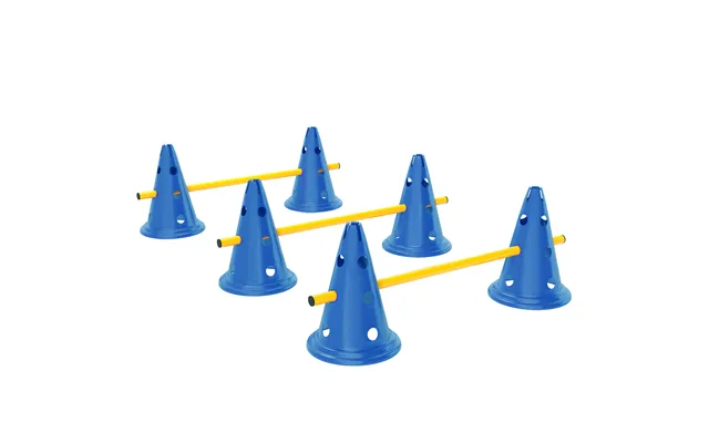 Pawhut Dog Agility Equipment Set Of Six Cones - Six Poles With Carry Bag