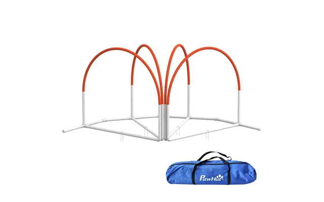 Pawhut Dog Agility Gear - Dog Agility Training Equipment For Dogs W Oxford Carry Bag