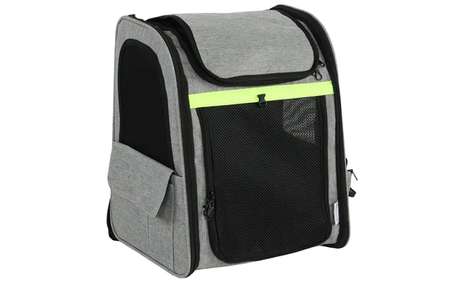 Pawhut Dog Carrier Backpack Expandable - Breathable Pet Carrier Bag For Small Puppy Cat With Reflective Strip For Travel