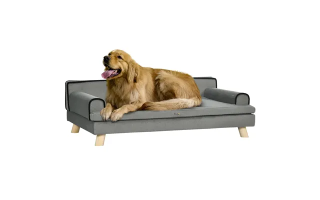 Pawhut Dog Sofa With Water-resistant Fabric - Pet Chair Bed For Large