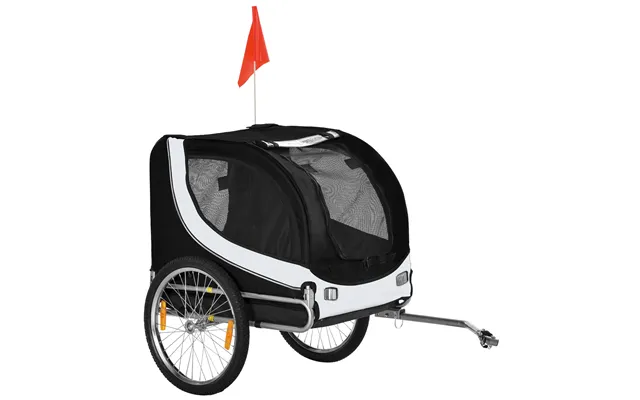 Pawhut Durable Pet Bike Trailer - Steel Carrier For Dogs