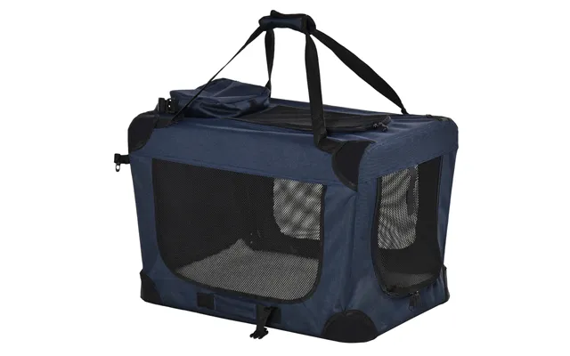 Pawhut Folding Pet Carrier - Soft Portable Dog & Cat Crate With Cushion