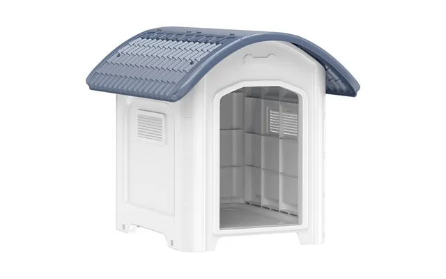 Pawhut Outdoor Dog Kennel - Plastic Dog House With Removable Floor