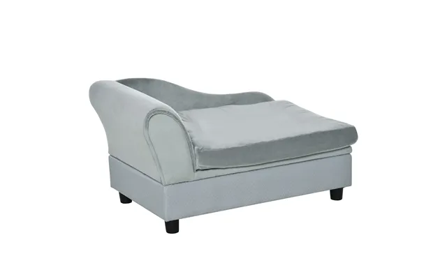 Pawhut Pet Chair With Storage For Small Dogs - Cat Sofa With Soft Cushion