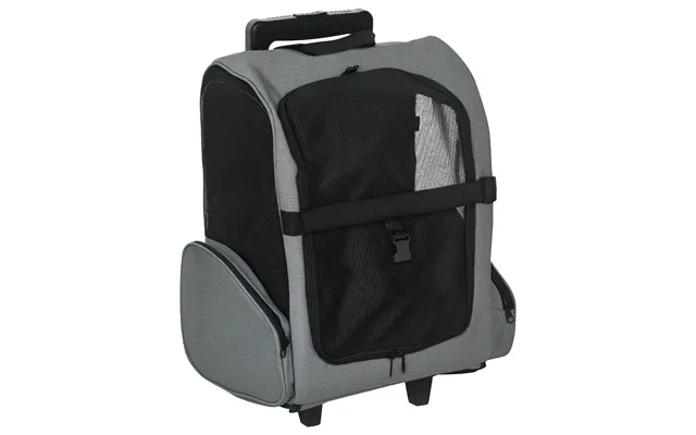 Pawhut Pet Mobility Carrier Portable Dog Travel Bag With Trolley - Telescopic Handle & Stroller Wheel