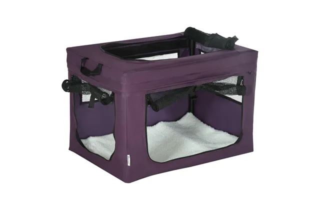 Pawhut Portable Pet Carrier - Foldable Travel Bag For Small Dogs And Cats