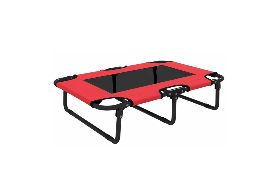 Pawhut Portable Raised Dog Bed - Elevated Pet Cot With Breathable Mesh For Indoor Outdoor