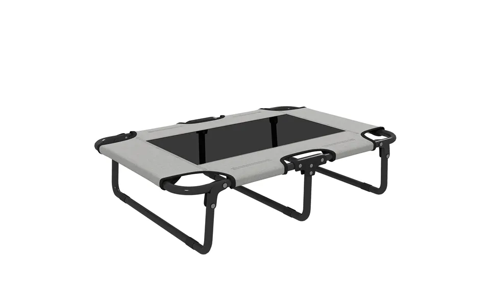 Pawhut Portable Raised Dog Bed - Elevated Pet Cot With Breathable Mesh For Indoor Outdoor