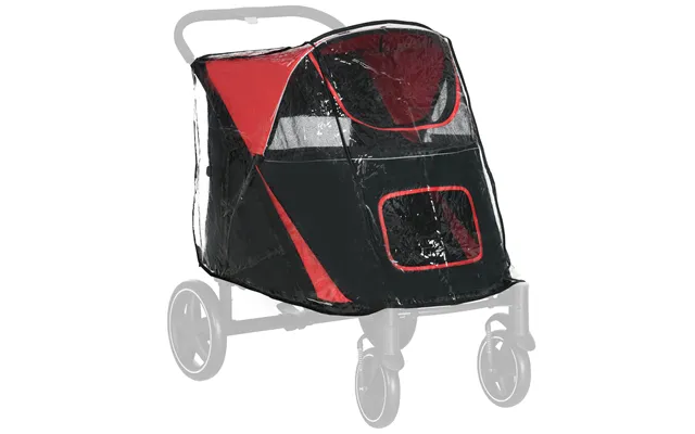 Pawhut Rain Cover For Dog Stroller - Rain Cover For Stroller Buggy With Rear Entry