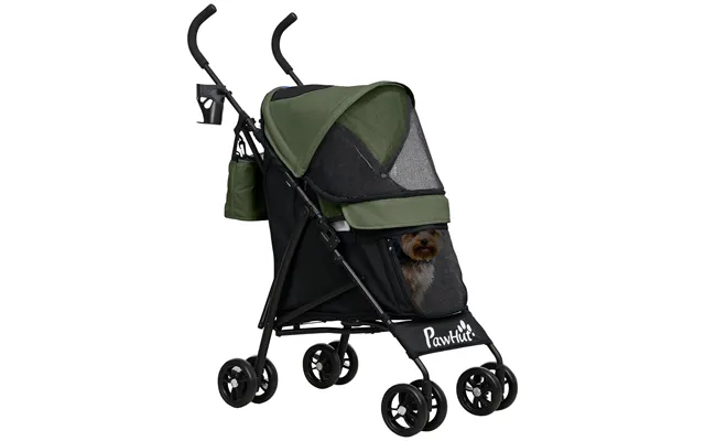 Pawhut Umbrella Structure Dog Stroller - Lightweight & Portable Dog Pram W Shoulder Strap