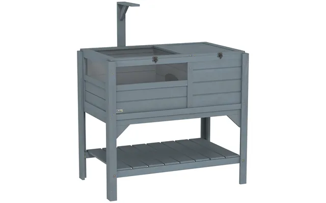 Pawhut Wooden Tortoise House - With Shelter product image