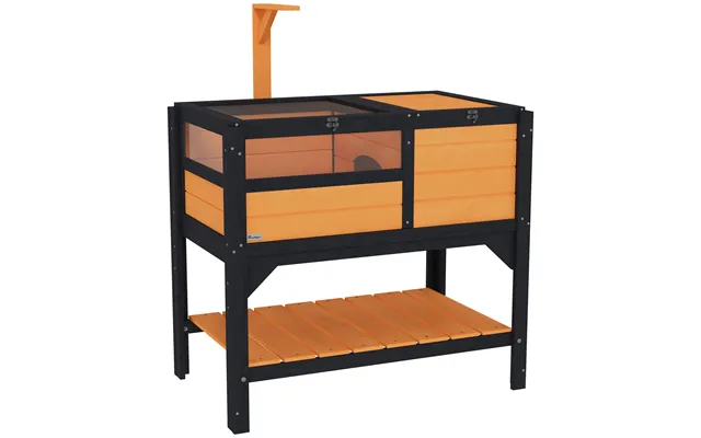 Pawhut Wooden Tortoise House - With Shelter product image