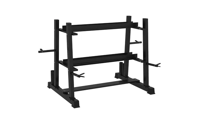 Sportnow 3-tier Dumbbell Rack - Versatile Weight Rack With 4 Weight Rods For Dumbbells