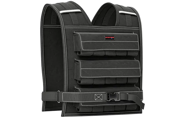 Sportnow 30kg Adjustable Weighted Vest - Weight Vest With 30 Metal Weights