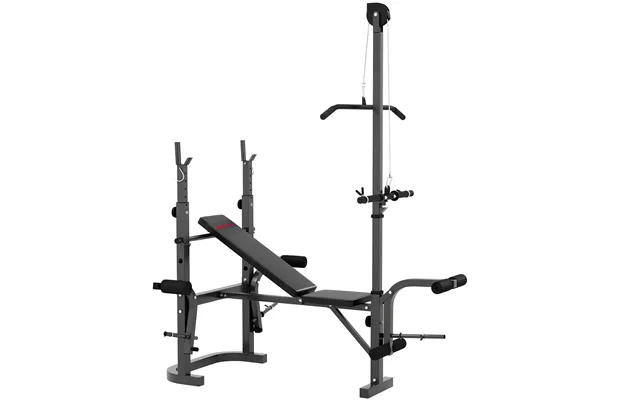 Sportnow Adjustable Weight Bench With Bench Press Rack - Preacher Curl Bench