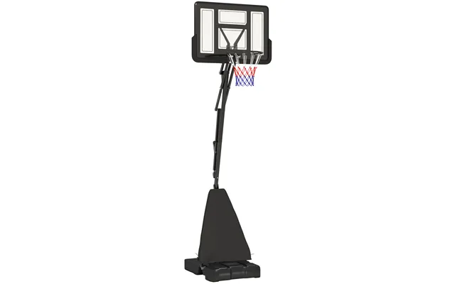 Sportnow Basketball Hoop Outdoor - Height Adjustable Basketball Hoop And Stand With Rebound System