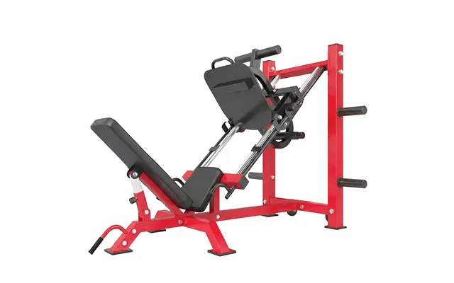 Sportnow Leg Press Machine With Wheels And Calf Block - Adjustable Squat Machine For Home Gym