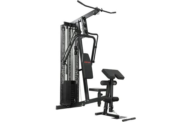 Sportnow Multi Gym With Adjustable Seat And Back - All In One Home Gym Machine With 45kg Weight Stack For Full Body Stre