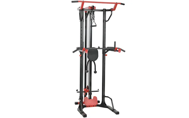 Sportnow Power Tower With Lat Pull Down Machine - Pull Up Bar