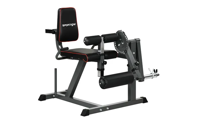 Sportnow Seated Leg Extension Machine - Adjustable Leg Raise Machine And Curl Machine With Plate Loaded For Hip