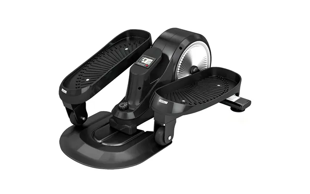Sportnow Under Desk Elliptical Machine With Lcd Monitor - 8 Adjustable Magnetic Resistances For 2-in-1 Seat & Stand Up E