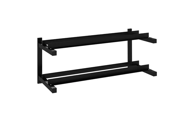 Sportnow Wall-mounted Dumbbell Rack - 2-tier Weight Stand