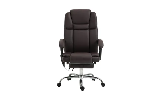 Vinsetto Six Point Vibrating Massage Office Chair - Dark Brown