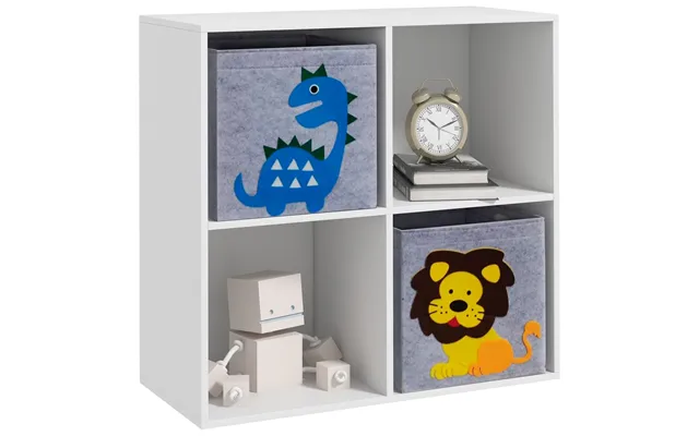 Zonekiz Toy Storage Box For Children With Dual Non-woven Fabric Bins - 61
