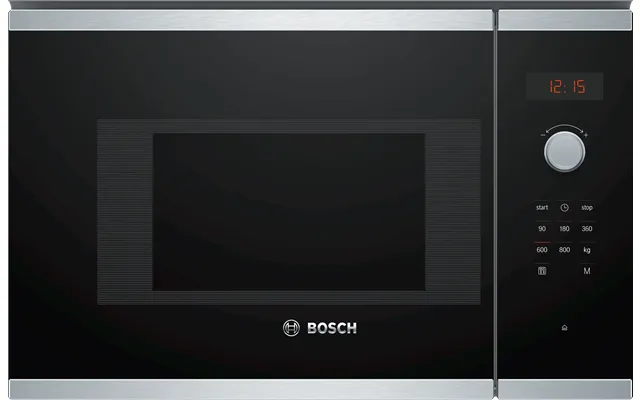 Bosch Bfl523ms0b Series 4 Built In Microwave Oven In Black & Stainless Steel
