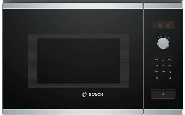 Bosch Bfl553ms0b Series 4 Built In Microwave Oven In Black & Stainless Steel