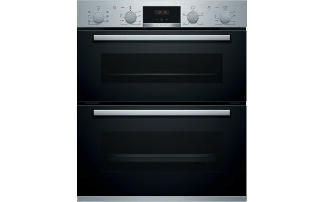 Bosch Nbs533bs0b Series 4 Built Under Double Oven In Black & Stainless Steel