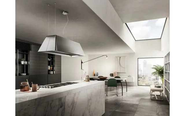 Elica Ikona-maxxi-ss Ikona Maxxi Pure 120cm Island Extractor Hood In Stainless Steel