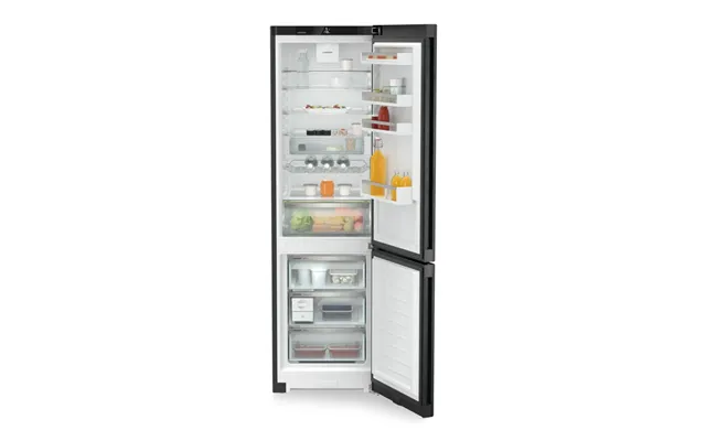 Liebherr Cnbda 5723 Plus Freestanding 70 30 Fridge Freezer Frost Free In Black Steel