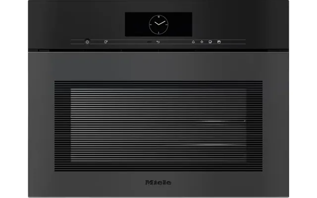 Miele Dgc 7845 Hcx Pro Obsidian Black Matt Handleless Compact Combi Steam Oven With Mains Water And Drain Connection