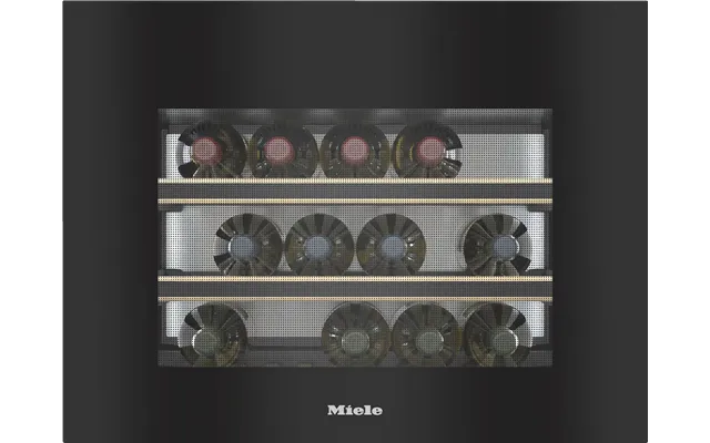 Miele Kwt 7112 Ig Obsidian Black Glass Built-under Wine Conditioning Unit