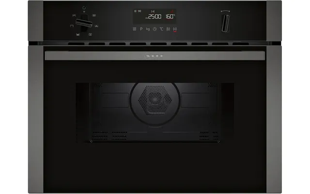 Neff C1amg84g1b N 50 Built In Microwave Oven In Black With Grey Trim