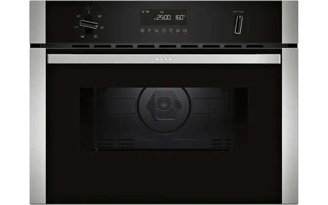 Neff C1amg84n1b N 50 Built In Microwave Oven In Black With Stainless Steel Trim
