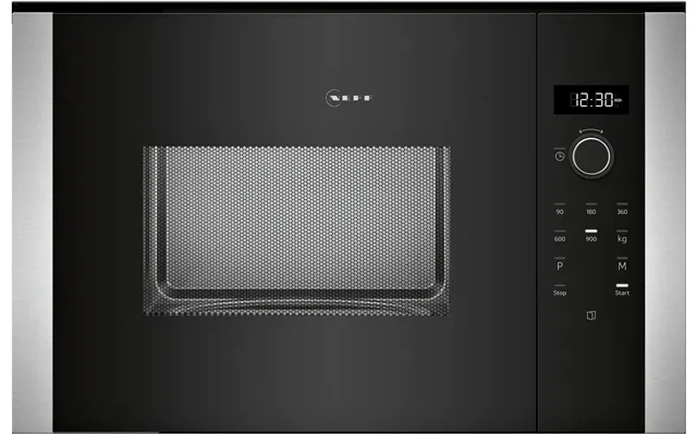 Neff Hlawd53n0b N 50 Built In Microwave Oven In Black With Stainless Steel