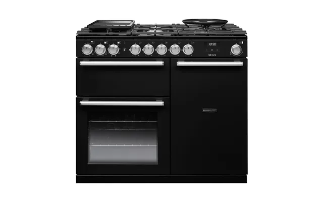 Rangemaster Nex100dfpgbl Cm1 Nexus 100cm Dual Fuel Range Cooker In Gloss Black