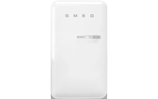 Smeg Fab10lwh6 50's Style Freestanding 55cm Fridge With Ice Box Left Hand Hinge In White