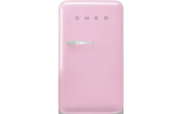 Smeg Fab10rpk6 50's Style Freestanding 55cm Fridge With Ice Box Right Hand Hinge In Pink