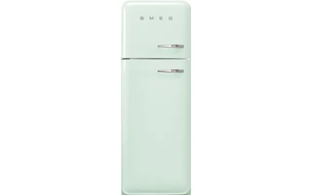Smeg Fab30lpg6uk 50's Style 60cm Freestanding Fridge Freezer Left Hand Hinge In Pastel Green