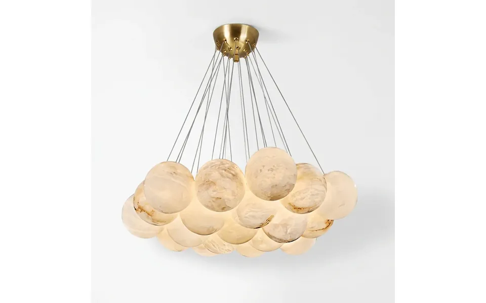 Araco Lumiere Mist Chandelier Alabaster Led - 9 Heads
