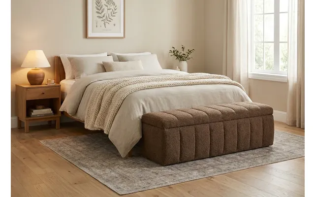 Araco Sleep Velour Bench Porcini